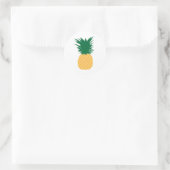 Pictogram ananas ronde sticker (Tas)