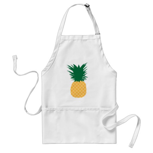 Pictogram ananas standaard schort (Voorkant)