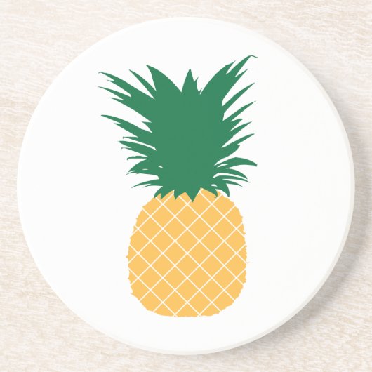Pictogram ananas zandsteen onderzetter (Voorkant)