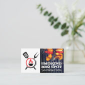 Pictogram BBQ Tools | Barbecue Pit Visitekaartje (Staand voorkant)