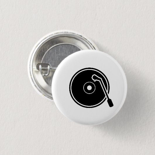 Pictogram Button 'I Heart Vinyl' (Voorkant /achterkant)
