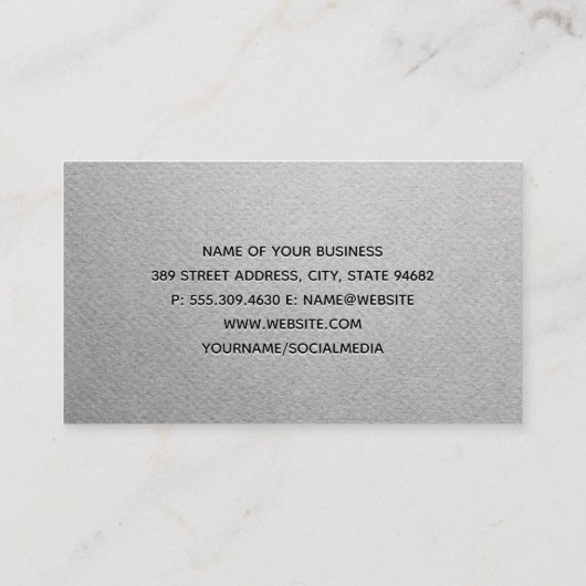 Pictogram Camera met handtekening Retro Visitekaartje (Achterkant)