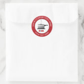 Pictogram Cooking Cooking Custom Text Logo Ronde Sticker (Tas)