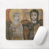 Pictogram dat Abbott Mena met Christus afschildert Muismat (Met muis)