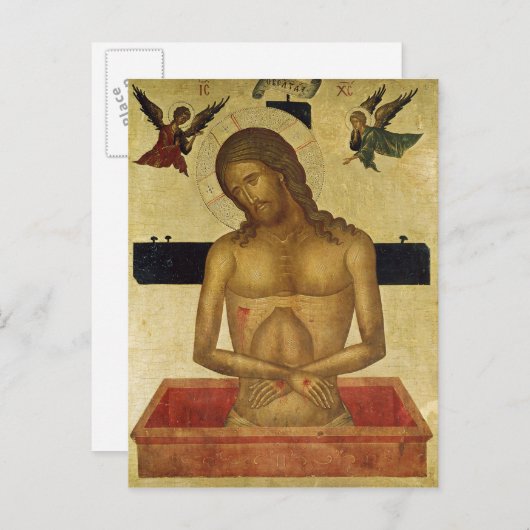 Pictogram dat Christus in de graftomaat toont Briefkaart (Voorkant / Achterkant)