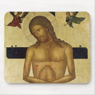 Pictogram dat Christus in de graftomaat toont Muismat