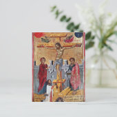 Pictogram dat de Crucifixion, 1520 afgeeft Briefkaart (Staand voorkant)