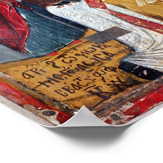 Pictogram dat de Crucifixion, 1520 afgeeft Poster (Hoek)