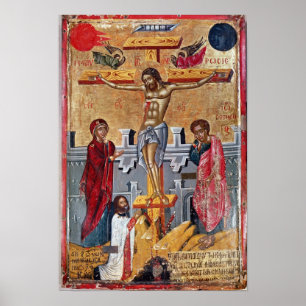 Pictogram dat de Crucifixion, 1520 afgeeft Poster