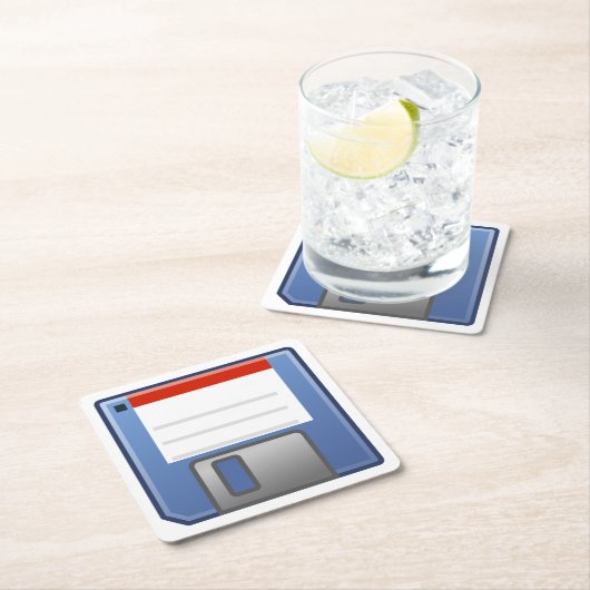 Pictogram diskettestation kartonnen onderzetters (Insitu)