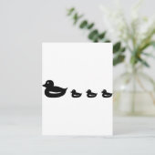pictogram eend briefkaart (Staand voorkant)
