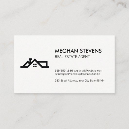 Pictogram Estate Agent Afsprakenkaartje (Voorkant)