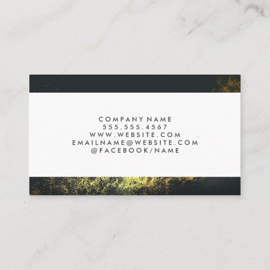 Pictogram Estate Agent | Goudstof Visitekaartje (Achterkant)