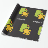 Pictogram exporteren cadeaupapier (Uitgerold)