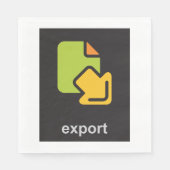 Pictogram exporteren servet (Voorkant)