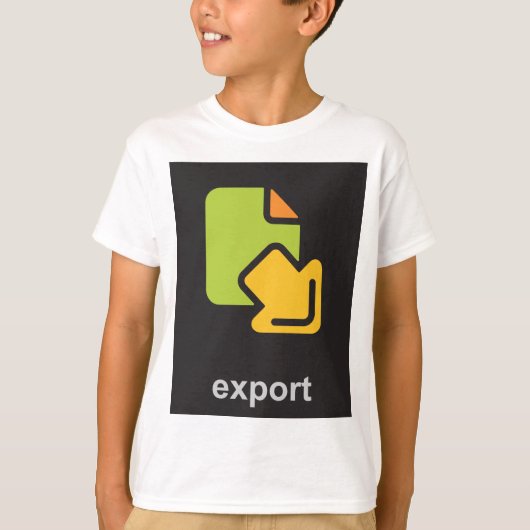 Pictogram exporteren t-shirt (Voorkant)