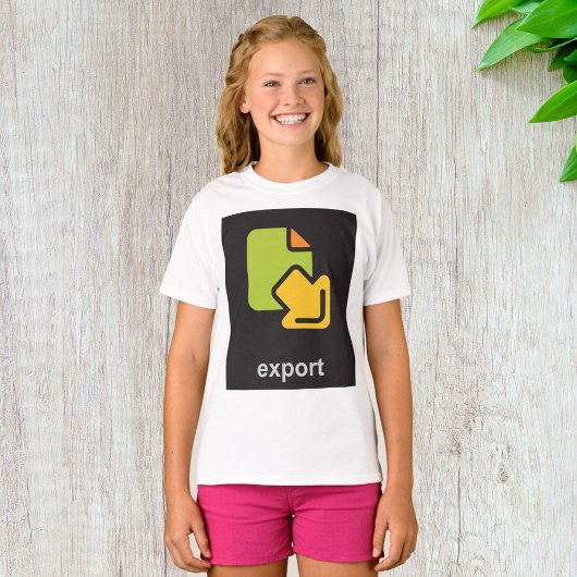 Pictogram exporteren t-shirt