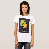 Pictogram exporteren t-shirt (Voorkant volledig)