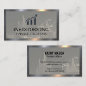 Pictogram financiële grafiek visitekaartje (Voorkant / Achterkant)