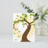 pictogram Financiële groei geldbomen Briefkaart (Staand voorkant)