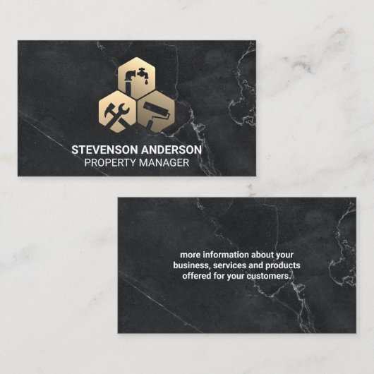 Pictogram Fixingsservices | Carpentry Visitekaartje (Voorkant / Achterkant)