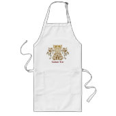 Pictogram Floral Corset Damask Lang Schort (Voorkant)
