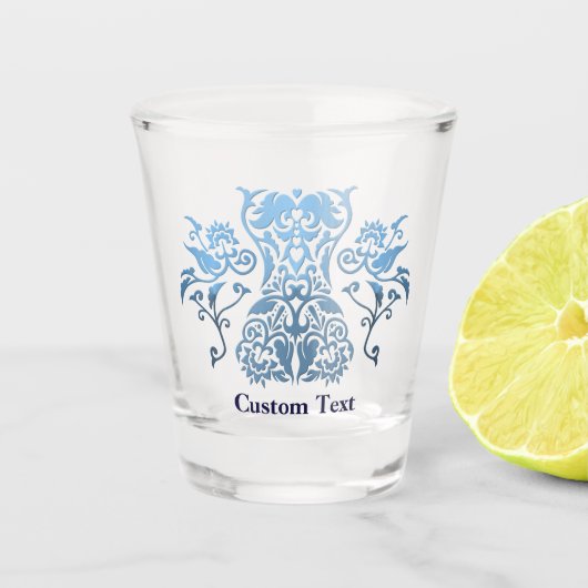 Pictogram Floral Corset Damask Shot Glas (Voorkant)