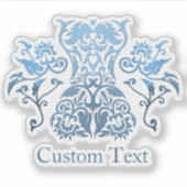 Pictogram Floral Corset Damask Sticker (Voorkant)