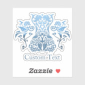 Pictogram Floral Corset Damask Sticker (Vel)