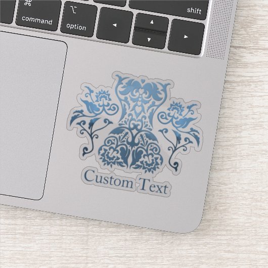Pictogram Floral Corset Damask Sticker (Detail)