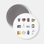 Pictogram fotografie magneet (Voorkant / Achterkant)