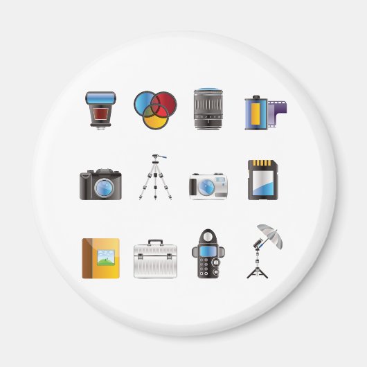 Pictogram fotografie magneet (Voorkant)