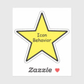 Pictogram Gedrag Ster Sticker – Grappige Minimale (Vel)