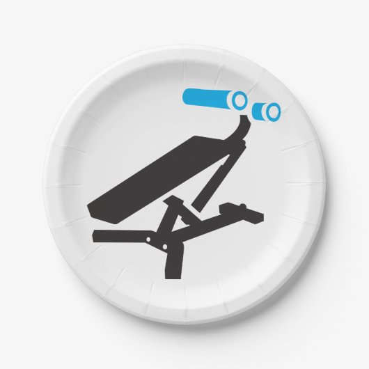 Pictogram Gym Exerceapparatuur Papieren Bordje (Voorkant)