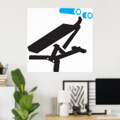 Pictogram Gym Exerceapparatuur Poster (Thuiskantoor)