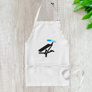 Pictogram Gym Exerceapparatuur Standaard Schort