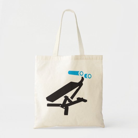 Pictogram Gym Exerceapparatuur Tote Bag (Voorkant)