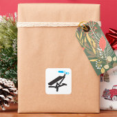 Pictogram Gym Exerceapparatuur Vierkante Sticker