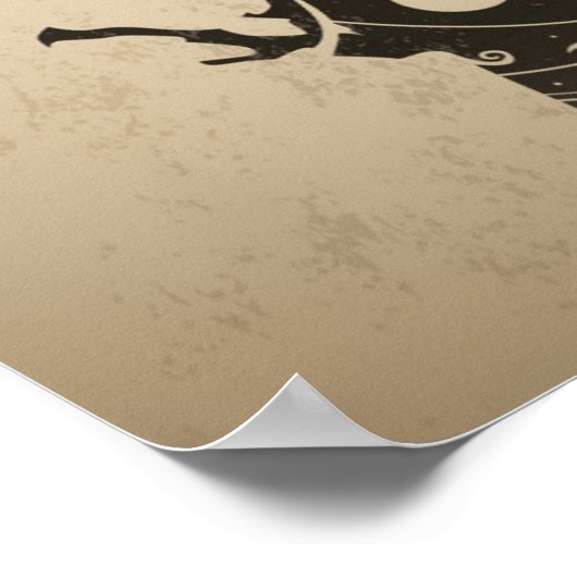  pictogram Halloween - Zombie Hand Poster (Hoek)