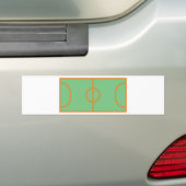 pictogram handbalkspeelveld bumpersticker (Op auto)