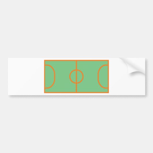 pictogram handbalkspeelveld bumpersticker (Voorkant)