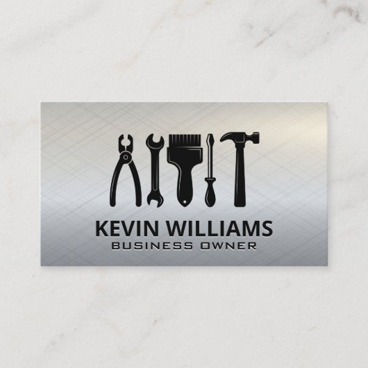 Pictogram Hardware Tools Visitekaartje (Voorkant)