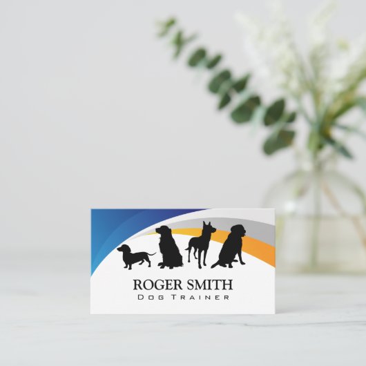 Pictogram honden | Dieropleiding Visitekaartje (Staand voorkant)