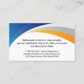 Pictogram honden | Dieropleiding Visitekaartje (Achterkant)