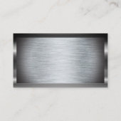 Pictogram hoofdset | Metalen achtergrond Visitekaartje (Achterkant)