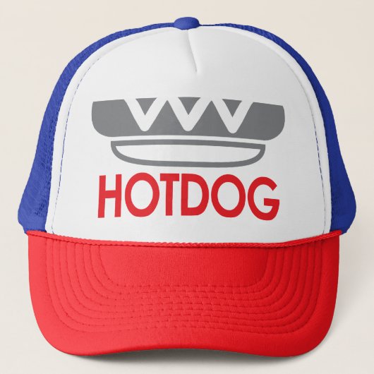 Pictogram hotdog trucker pet (Voorkant)