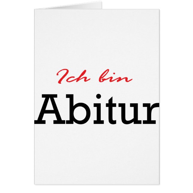 Pictogram Ich bin Abitur (Voorkant)