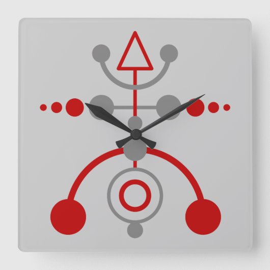 pictogram Kornkreis Piktogramm / gewas cirkel V Vierkante Klok (Voorkant)