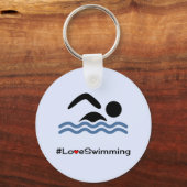 Pictogram liefdeszwemmer sleutelhanger (Voorkant)