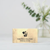 Pictogram Makeup-penselen Klantenkaartje (Staand voorkant)